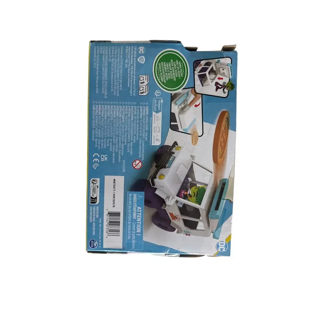 DC Comics Teen Titans Go! T-Car Pizza Launcher, Beast Boy Action Figure Set with